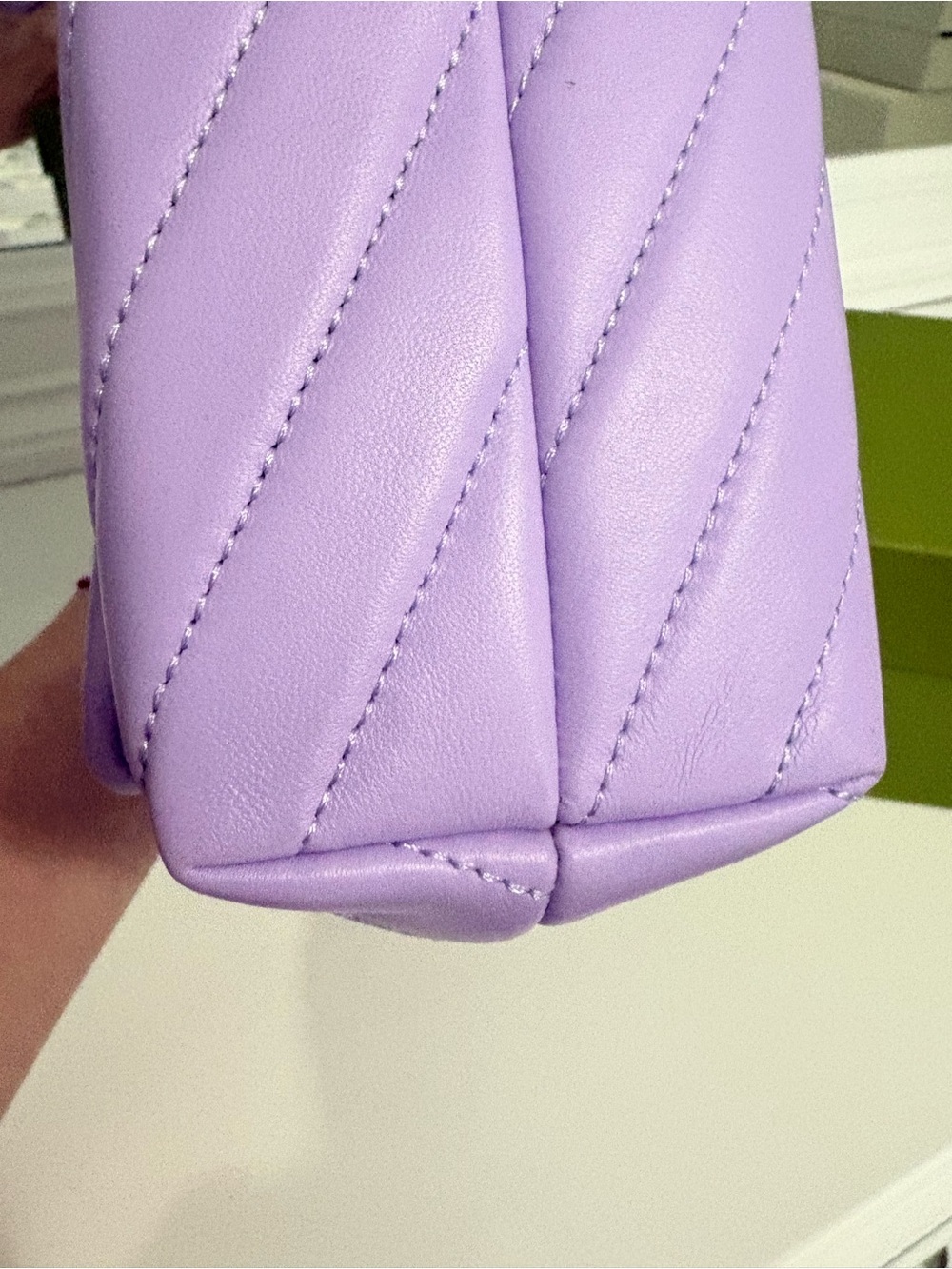 Tory Burch Lavender Quilted Leather Convertible Shoulder Bag - Picture 8 of 12